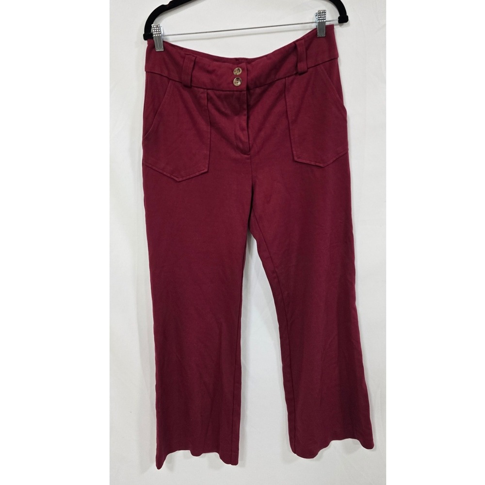 Lularoe women L zipper closure pockets‎ pull on pants wide leg vacation resort